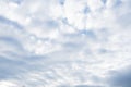 Bright clouds on a sunny day cloud shelf formation Royalty Free Stock Photo