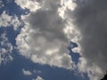 Bright cloudy blue skies overhead during the day 6 Royalty Free Stock Photo