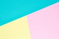 Bright color block paper background.