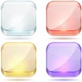 Bright color glass buttons. Royalty Free Stock Photo