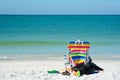 Bright Colored Beach Chair Royalty Free Stock Photo