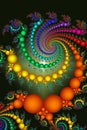 Bright Colored Beads Abstract