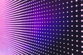 Bright colored blue LED wall with pink pattern - close up background. Royalty Free Stock Photo