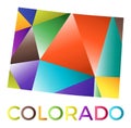 Bright colored Colorado shape.