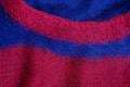 Bright colored fabric texture from a wool sweater Royalty Free Stock Photo