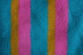 Bright colored fabric texture from a piece of wool Royalty Free Stock Photo