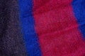 Bright colored fabric texture from a wool sweater Royalty Free Stock Photo