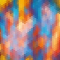 Bright Colored Hexagonal Honeycomb Abstract Background - Vector. eps 10