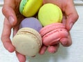 Bright colored macaroons Royalty Free Stock Photo