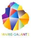 Bright colored Marie-Galante shape.