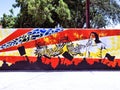 Bright Colored Mural Promoting Mexican-American Power