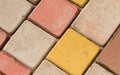 Bright colored paving brick Royalty Free Stock Photo