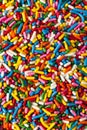 Bright Colored Rainbow Sprinkles Royalty Free Stock Photo