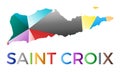 Bright colored Saint Croix shape.