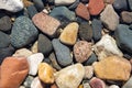 Bright colored sea pebbles Royalty Free Stock Photo
