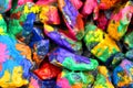 bright colored stones with paint Royalty Free Stock Photo