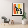 Minimalist Zebra Art For Nursery Room Decor