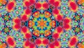 Bright colorful abstract kaleidoscopic pattern