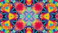 Bright colorful abstract kaleidoscopic pattern