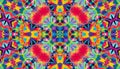Bright colorful abstract kaleidoscopic pattern