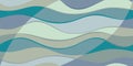 Bright colorful abstract waves background. Vector illustration. Perfect for the design of fabrics, clothing, interiors. Royalty Free Stock Photo