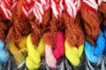 Bright colorful background from wool fabric.
