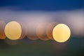 Bright colorful bokeh circles at night. Blurred city lights background Royalty Free Stock Photo