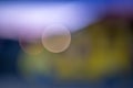 Bright colorful bokeh circles at night. Blurred city lights background Royalty Free Stock Photo