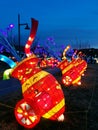 Cannons firing at Chinese lantern festival