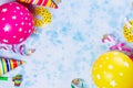 Bright colorful carnival or party scene Royalty Free Stock Photo