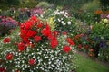 Bright & Colorful English Garden Border