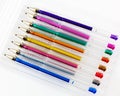 Bright colorful gel pens Royalty Free Stock Photo