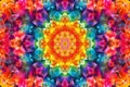 Bright colorful kaleidoscope pattern