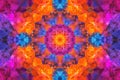 Bright colorful kaleidoscope pattern