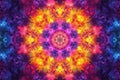 Bright colorful kaleidoscope pattern