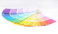 Bright Colorful Paint Swatch Samples for Remodelin Royalty Free Stock Photo
