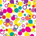 Bright Colorful Pattern With Circles And Lines And Small Breakouts Vector Background Style Royalty Free Stock Photo