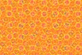 Colorful bright pattern of circles over orange background Royalty Free Stock Photo