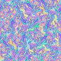 Bright colorful psychedelic waves abstract trippy seamless pattern.