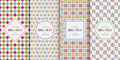 Bright colorful seamless patterns for baby style