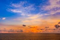 Beautiful sunset from Uluwatu Temple, Bali, Indonesia. Royalty Free Stock Photo