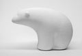 Clay white plaster figurine