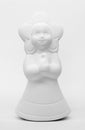 Clay white plaster figurine