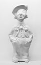 clay white plaster figurine