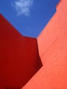 Bright colorful walls in Willemstad, Curacao