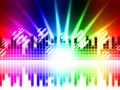 Bright Colors Background Means Rays Frequencies And Balls Royalty Free Stock Photo