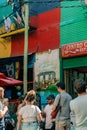 Bright colors of Caminito street in La Boca neighborhood of Buenos Aires, Argentina - mar 2th 2024 Royalty Free Stock Photo