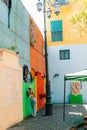 Bright colors of Caminito street in La Boca neighborhood of Buenos Aires, Argentina - mar 2th 2024 Royalty Free Stock Photo