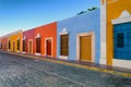 Bright Colors in Colonial Houses Royalty Free Stock Photo