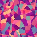Bright colors mosaic seamless pattern, vector illustration looks